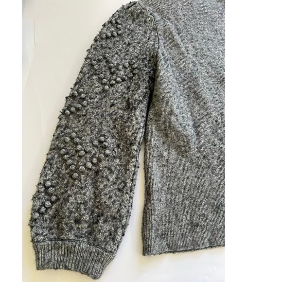 Splendid Womens XL Gray Textured Knit Sweater Cottagecore Lagenlook Boho - Picture 8 of 16